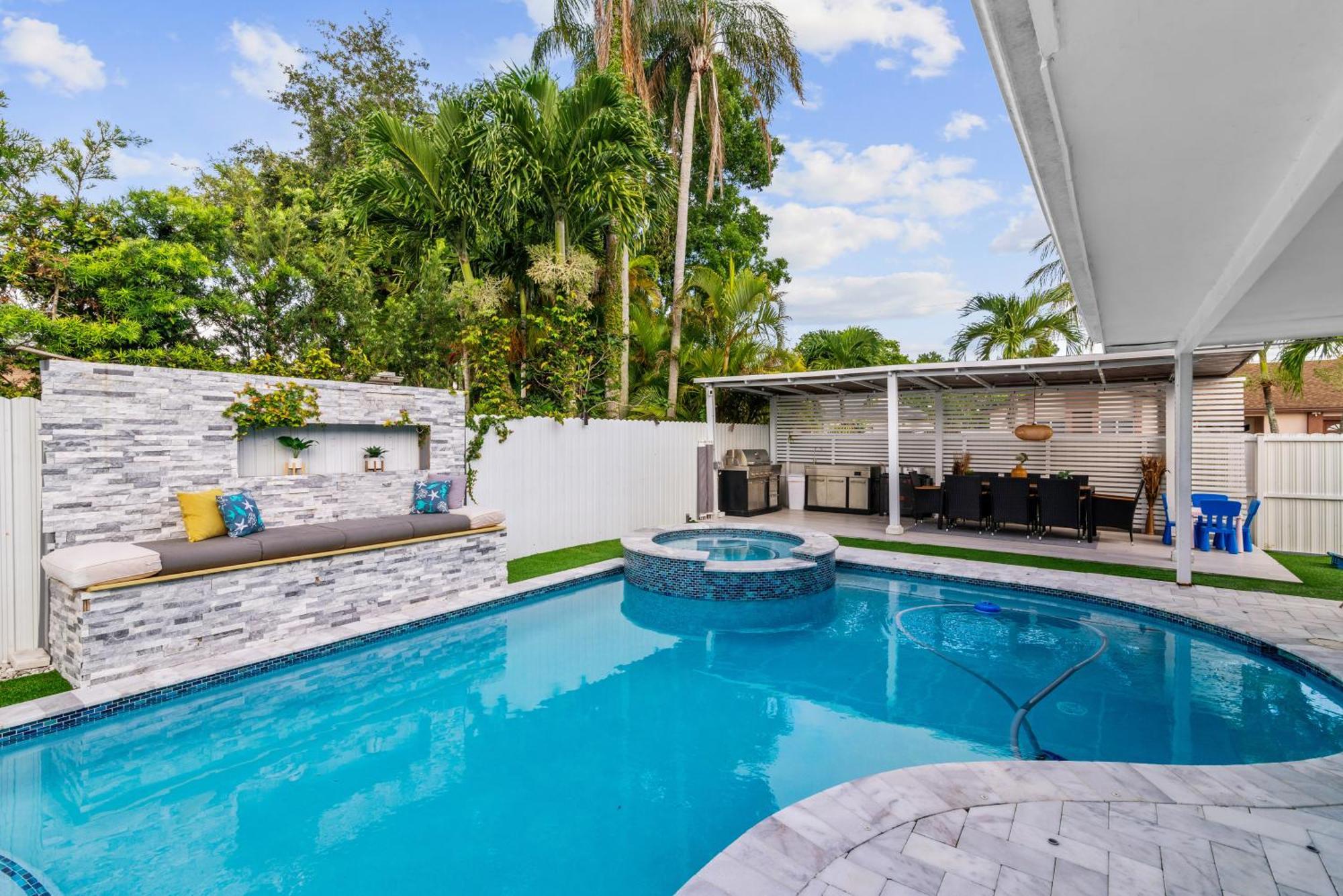 Villa Miami Luxury House W Heated Pool & Jacuzzi Extérieur photo