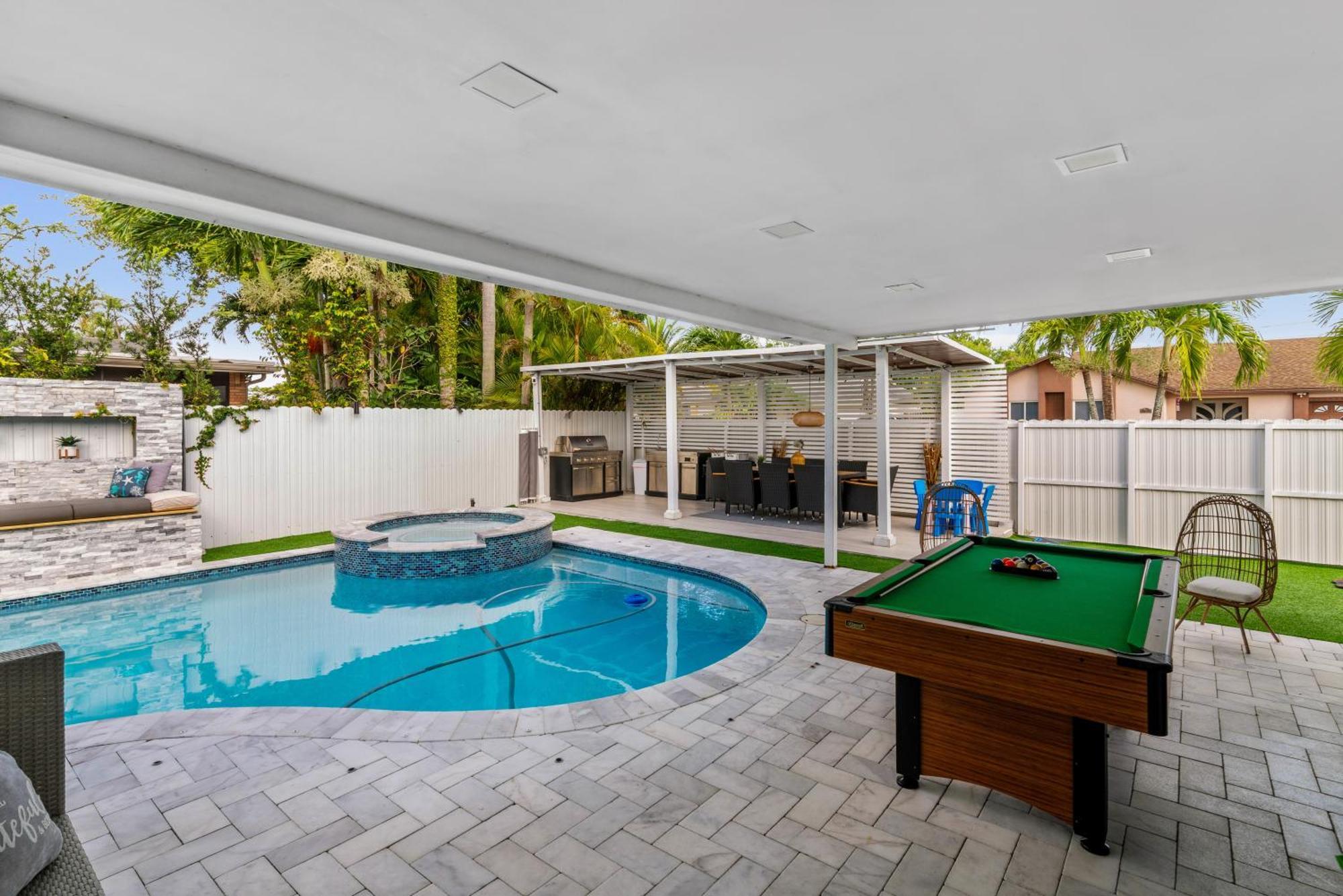 Villa Miami Luxury House W Heated Pool & Jacuzzi Extérieur photo